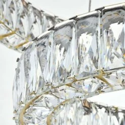 Monroe 23 1/2" Wide Gold And Crystal 2-Tier LED Chandelier -Lighting Sales Shop monroe 23 and one half inch wide gold and crystal 2 tier led chandelier 78k64views3