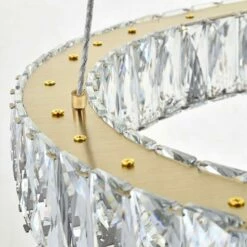 Monroe 31 1/2" Wide Gold And Crystal 2-Tier LED Chandelier -Lighting Sales Shop monroe 31 and one half inch wide gold and crystal 2 tier led chandelier 78k71views3