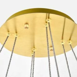 Monroe 31 1/2" Wide Gold And Crystal 2-Tier LED Chandelier -Lighting Sales Shop monroe 31 and one half inch wide gold and crystal 2 tier led chandelier 78k71views4