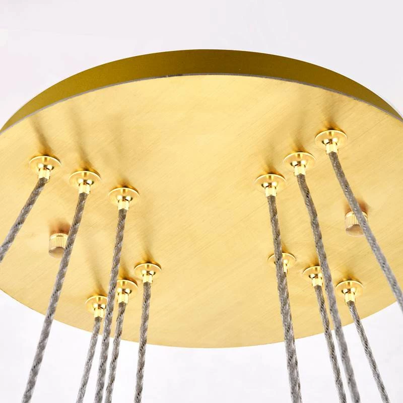 Monroe 31 1/2" Wide Gold And Crystal 3-Tier LED Chandelier 8 Monroe 31 1/2" Wide Gold And Crystal 3-Tier LED Chandelier - Image 6