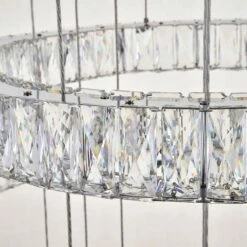 Monroe 33 1/2" Wide Chrome And Crystal 7-Tier LED Chandelier -Lighting Sales Shop monroe 33 and one half inch wide chrome and crystal 7 tier led chandelier 77h96views2