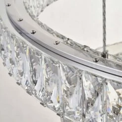 Monroe 33 1/2" Wide Chrome And Crystal 7-Tier LED Chandelier -Lighting Sales Shop monroe 33 and one half inch wide chrome and crystal 7 tier led chandelier 77h96views3