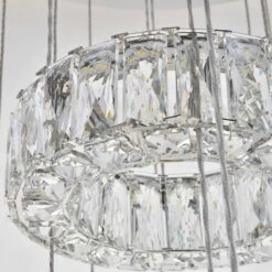 Monroe 33 1/2" Wide Chrome And Crystal 7-Tier LED Chandelier -Lighting Sales Shop monroe 33 and one half inch wide chrome and crystal 7 tier led chandelier 77h96views4
