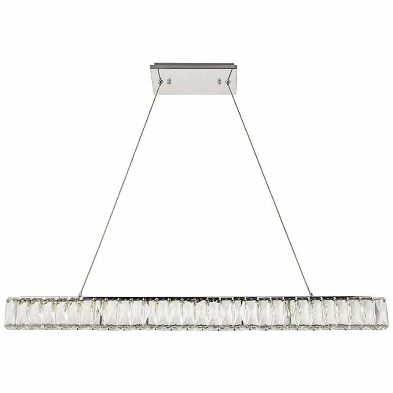 Monroe 38 3/4" Wide Crystal LED Kitchen Island Light Pendant 3 Monroe 38 3/4" Wide Crystal LED Kitchen Island Light Pendant