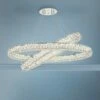 Monroe 41" Wide Chrome And Crystal 2-Tier LED Ring Chandelier 1 Monroe 41" Wide Chrome And Crystal 2-Tier LED Ring Chandelier -Lighting Sales Shop monroe 41 inch wide chrome and crystal 2 tier led ring chandelier 77h90cropped