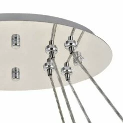 Monroe 41" Wide Chrome And Crystal 2-Tier LED Ring Chandelier -Lighting Sales Shop monroe 41 inch wide chrome and crystal 2 tier led ring chandelier 77h90views4