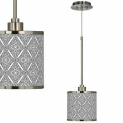 Moroccan Diamonds II Giclee Glow Mini Pendant Light