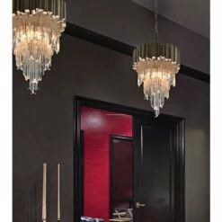 Mystique 12 1/4" Wide Modern Silver Leaf Pendant Light -Lighting Sales Shop mystique 12 and one quarter inch wide modern silver leaf pendant light 9p439views2