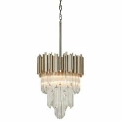 Mystique 16" Wide Modern Silver Leaf Pendant Light -Lighting Sales Shop mystique 16 inch wide modern silver leaf pendant light 9m195