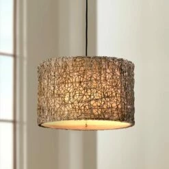 Naturals Knotted Rattan Pendant Chandelier