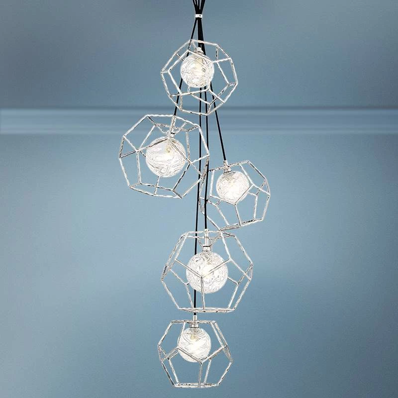 Norway 18 1/2" Wide Chrome LED Cluster Multi Light Pendant 3 Norway 18 1/2" Wide Chrome LED Cluster Multi Light Pendant