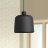 Nostalgia 10" Wide Matte Black Metal LED Mini Pendant -Lighting Sales Shop nostalgia 10 inch wide matte black metal led mini pendant 69y11cropped