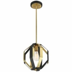 Octo 10 3/4" Wide Bronze And Warm Gold Mini Pendant -Lighting Sales Shop octo 10 and three quarter inch wide bronze and warm gold mini pendant 63c18views3