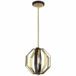 Octo 10 3/4" Wide Bronze And Warm Gold Mini Pendant -Lighting Sales Shop octo 10 and three quarter inch wide bronze and warm gold mini pendant 63c18views4