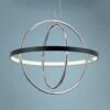 ELAN Orb 21 1/4" Wide Matte Black And Polished Nickel LED Pendant -Lighting Sales Shop orb 21 and one quarter inch wide matte black and polished nickel led pendant 69f11cropped