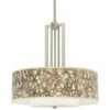 Organic Nest Carey 24" Brushed Nickel 4-Light Chandelier