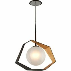 Troy Origami 26" Wide Bronze LED Pendant Light -Lighting Sales Shop origami 26 inch wide bronze led pendant light 13t45views1