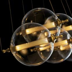 Otto Sphere 57" Wide 5-Globe Black Multi-Light Pendant -Lighting Sales Shop otto sphere 57 inch wide 5 globe black multi light pendant 20v51views3