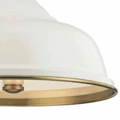 Painted No.1 18"W Aged Brass Pendant With Off-White Shade 7 Painted No.1 18"W Aged Brass Pendant With Off-White Shade -Lighting Sales Shop painted no 1 18 inchw aged brass pendant with off white shade 65e03views1