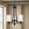 Parsons Studio 18" Wide Sand Black Coal 3-Light Chandelier -Lighting Sales Shop parsons studio 18 inch wide sand black coal 3 light chandelier 90a01cropped