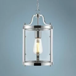 Golden Lighting Payton 7 1/4" Wide Chrome And Clear Glass Mini Pendant