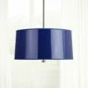 Penelope 25 1/2"W Navy Shade Polished Nickel Pendant Light -Lighting Sales Shop penelope 25 and one half inchw navy shade polished nickel pendant light 9w550cropped