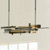 Planar 42 1/2" Wide Smoke LED Modern Kitchen Island Light Chandelier -Lighting Sales Shop planar 42 and one half inch wide smoke led modern kitchen island light chandelier 7x150cropped