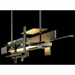 Planar 42 1/2" Wide Smoke LED Modern Kitchen Island Light Chandelier -Lighting Sales Shop planar 42 and one half inch wide smoke led modern kitchen island light chandelier 7x150views2