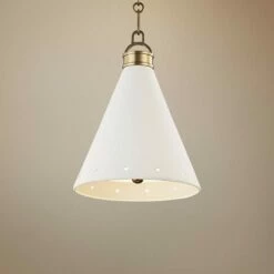 Plaster No.1 10" Wide Aged Brass Mini Pendant