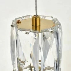 Polaris 12" Wide Gold And Crystal LED Multi Light Pendant -Lighting Sales Shop polaris 12 inch wide gold and crystal led multi light pendant 77j11views3