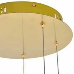 Polaris 12" Wide Gold And Crystal LED Multi Light Pendant -Lighting Sales Shop polaris 12 inch wide gold and crystal led multi light pendant 77j11views4