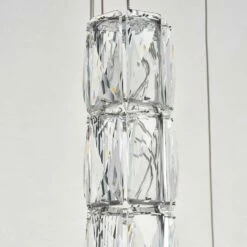 Polaris 24" Wide Chrome And Crystal LED Multi Light Pendant -Lighting Sales Shop polaris 24 inch wide chrome and crystal led multi light pendant 77e00views1