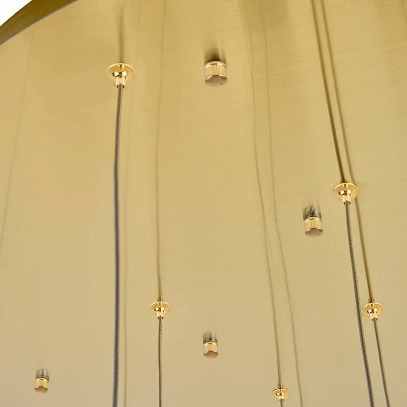 Polaris 28" Wide Gold And Crystal LED Multi Light Pendant 7 Polaris 28" Wide Gold And Crystal LED Multi Light Pendant - Image 5