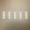 Polaris 36" Wide Gold Crystal LED Linear Multi Light Pendant
