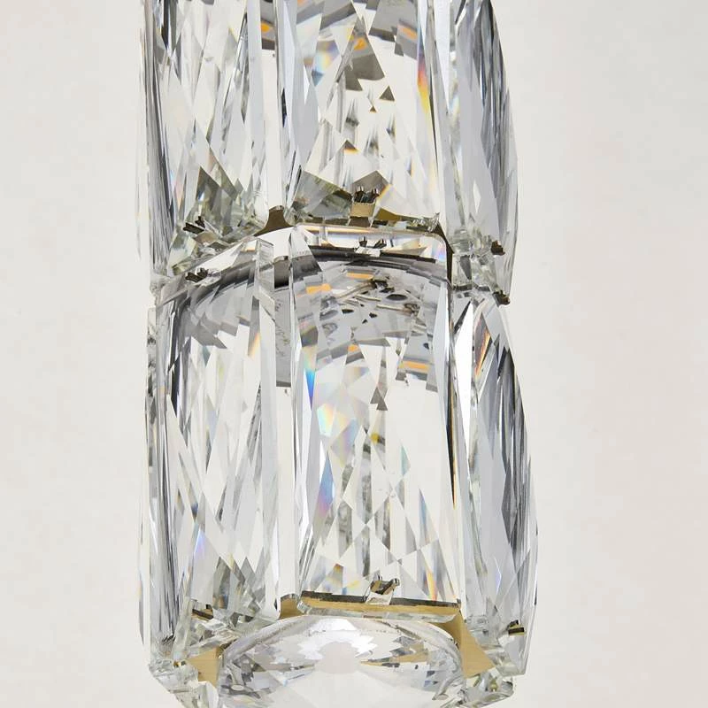 Polaris 36" Wide Gold Crystal LED Linear Multi Light Pendant 7 Polaris 36" Wide Gold Crystal LED Linear Multi Light Pendant - Image 5