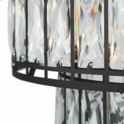 Polia 15 1/2" Wide Black 4-Light 2-Tier Drum Chandelier -Lighting Sales Shop polia 15 and one half inch wide black 4 light 2 tier drum chandelier 648p5views1