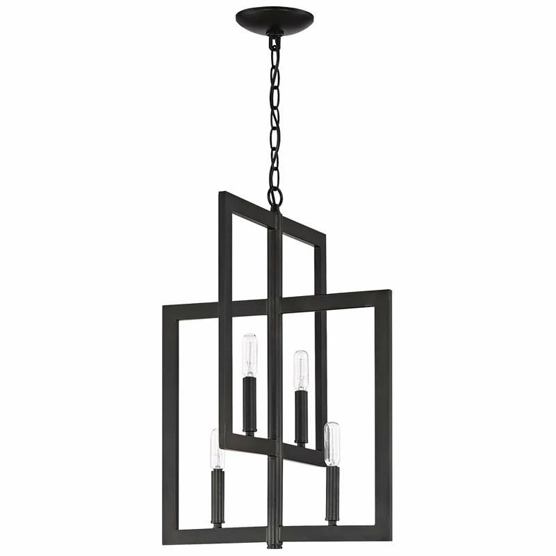 Portrait 15 1/2" Wide Espresso 4-Light Foyer Pendant 6 Portrait 15 1/2" Wide Espresso 4-Light Foyer Pendant - Image 4