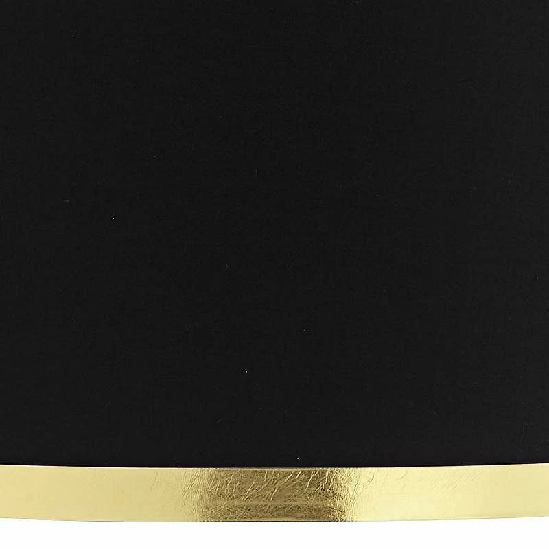 Possini Euro 15" Wide Modern Luxe Black Gold Metallic Pendant Light 4 Possini Euro 15" Wide Modern Luxe Black Gold Metallic Pendant Light - Image 2