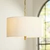 Possini Euro 20" Wide Warm Gold Pendant Light With White Shade -Lighting Sales Shop possini euro 20 inch wide warm gold pendant light with white shade 42e57cropped