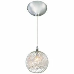 Possini Euro 4 1/2" Wide Swirl Wire Glass Mini Pendant Light -Lighting Sales Shop possini euro 4 and one half inch wide swirl wire glass mini pendant light v8381views2