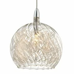 Possini Euro 4 1/2" Wide Swirl Wire Glass Mini Pendant Light -Lighting Sales Shop possini euro 4 and one half inch wide swirl wire glass mini pendant light v8381views3