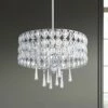 Possini Euro Almyra 19" Wide Modern Chrome And Crystal Pendant Light