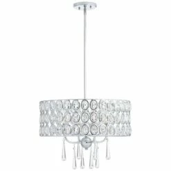 Possini Euro Almyra 19" Wide Modern Chrome And Crystal Pendant Light 13 Possini Euro Almyra 19" Wide Modern Chrome And Crystal Pendant Light -Lighting Sales Shop possini euro almyra 19 inch wide modern chrome and crystal pendant light 39p68views4