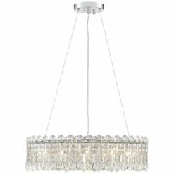 Possini Euro Alyssa 23 1/2" Wide Chrome And Crystal LED Pendant Light 13 Possini Euro Alyssa 23 1/2" Wide Chrome And Crystal LED Pendant Light -Lighting Sales Shop possini euro alyssa 23 and one half inch wide chrome and crystal led pendant light 64r72views4