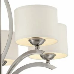 Possini Euro Ariano 27 1/4" Wide Brushed Nickel Modern Chandelier -Lighting Sales Shop possini euro ariano 27 and one quarter inch wide brushed nickel modern chandelier t8825views1