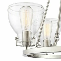 Possini Euro Bellis 24 1/2" Brushed Nickel 5-Light Ring Chandelier -Lighting Sales Shop possini euro bellis 24 and one half inch brushed nickel 5 light ring chandelier 39r15views1