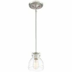Possini Euro Bellis 6 1/2" Wide Nickel And Clear Glass Mini Pendant 12 Possini Euro Bellis 6 1/2" Wide Nickel And Clear Glass Mini Pendant -Lighting Sales Shop possini euro bellis 6 and one half inch wide nickel and clear glass mini pendant 39r13views3