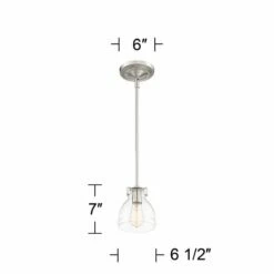 Possini Euro Bellis 6 1/2" Wide Nickel And Clear Glass Mini Pendant 13 Possini Euro Bellis 6 1/2" Wide Nickel And Clear Glass Mini Pendant -Lighting Sales Shop possini euro bellis 6 and one half inch wide nickel and clear glass mini pendant 39r13views4