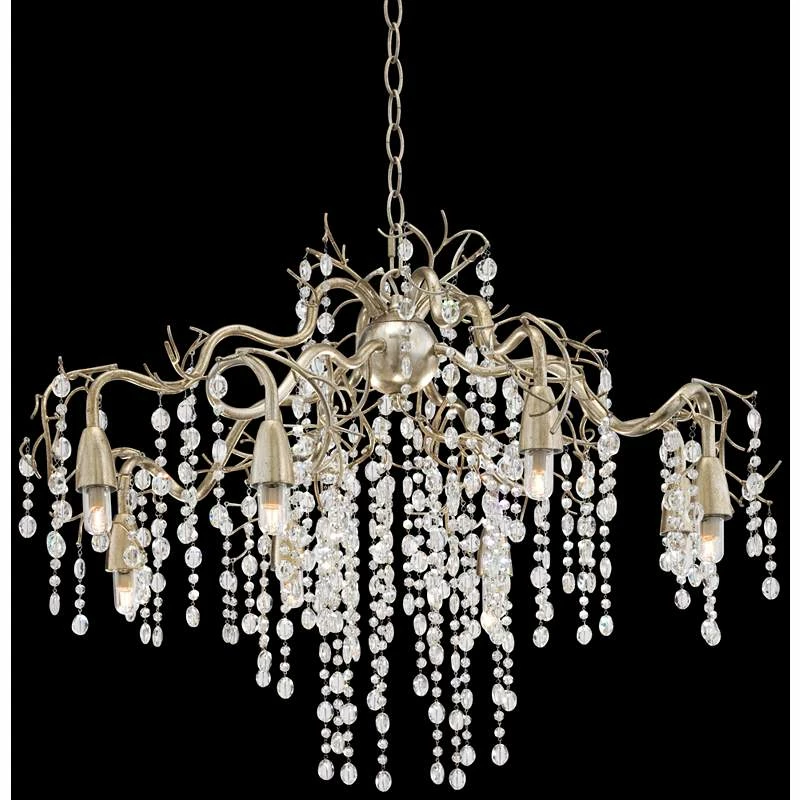 Possini Euro Branches 31" Wide Silver Champagne Chandelier 4 Possini Euro Branches 31" Wide Silver Champagne Chandelier - Image 2