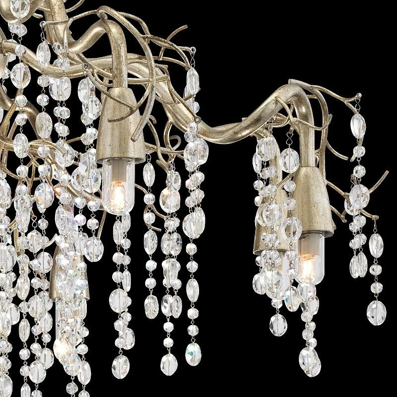 Possini Euro Branches 31" Wide Silver Champagne Chandelier 5 Possini Euro Branches 31" Wide Silver Champagne Chandelier - Image 3